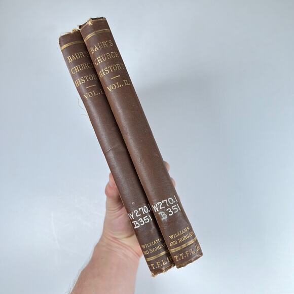 THE CHURCH HISTORY of THE FIRST THREE CENTURIES DR FERDINAND C BAUR Vol 1-2 1879 - Picture 3 of 14